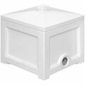 Mayne Fairfield White Garden Hose Bin - 17'' x 17'' x 18'' 5695858W